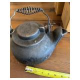 Wagner Ware Cast Iron Kettle with Coiled Handle