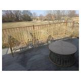 Rattan Patio Furniture Set with Covers