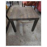 Rectangular Wooden Table With Dark Finish