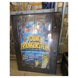 Framed ï¿½Young Frankensteinï¿½ Theater Poster with Si