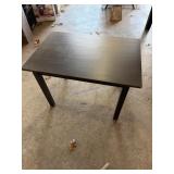 Rectangular Black Table with Measurements