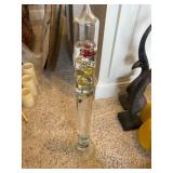 Glass Galileo Thermometer with Colored Spheres