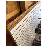 Four Slatwall Panels for Wall Storage or Display