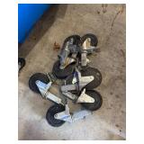 Heavy-Duty Swivel Casters with Rubber Wheels