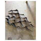 Metal Wall Art Sculpture with Intersecting Curves