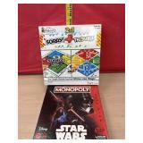New Star Wars Monopoly and 2 in 1 Sorry/Trouble