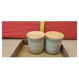 2 Tea tree and spearmint candles