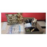 Kitchen items,  vacuum bags, and misc