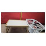 Basket stemware and serving tray