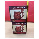 2 Cracker Barrel Christmas mug & spoons
