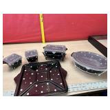 Temptations baking dishes set with lids and