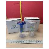 2 new boxes of 4 infusing cups with straws