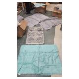 Box throw rugs