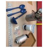 Granitwsre serving utensils, cookie press, new