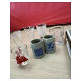 Shot glasses, souvenir items ping pong balls and