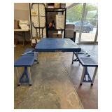 Bombay Sapphire fold up picnic table 34ï¿½x26ï¿½x27ï¿½
