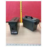 1 metal & 1 plastic Ammo Box