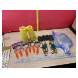 New Paint Brushes, garden shivels, pool net and 2