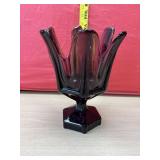Vintage Viking Swung Glass Handkerchief Column