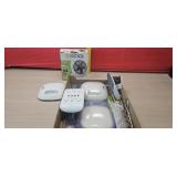 Smoke detectors, fan and charger  plugs