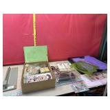 Lg lot of crafting items includes paper cutter