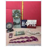 Wall decor, extension cord, Dominoes and more