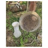 32'ï¿½32' concrete  bird bath