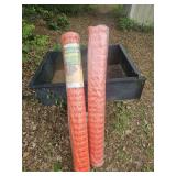 2- 4'x100' orange barrier fence