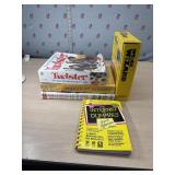 2 Ultimate Lego Books, Twister, Pencil Puzzle,