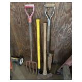 Fork, Ax, Pick Ax and shovel