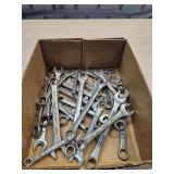 Several box end wrenches  Craftsman and more