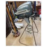 Vintage Evinrude boat motor has good compression