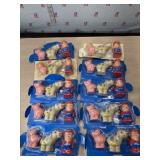 10 packages of pig, cow and Farmer toys