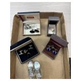 Vintage Tie Tac,Cuff Links and  Vintage Godinger