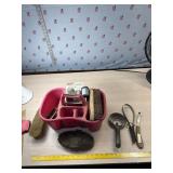 Horse grooming supplies and dog pop bags