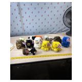 11 Puffkins & 2 Puffkin key ring all have tags