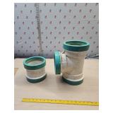 6" PVC coupler and T