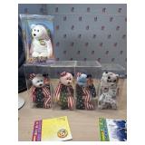 Ty beanie babies in cases with tags