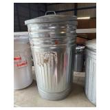 Galvanized Trash or feed cans