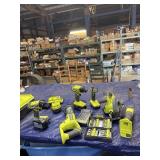 Ryobi link Tool Box with Ryobi Tool set all works