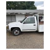 1999 Chevrolet 1 ton diesel utility truck runs