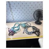 3 Halters and lead ropes