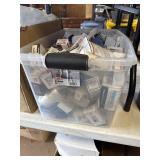 Large tote of Air conditioner capacitors