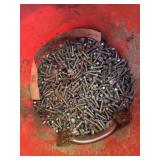 Bucket with sheet metal screw