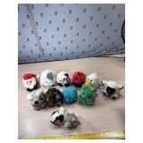 10 Puffkins all with tags & 2 Puffkins key  rings