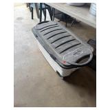 Rubbermaid tote on wheels