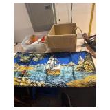 Ship Tapestry, belts sizes in photos and towels