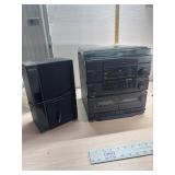 GPX radio, cassette and turn table, 1 speaker