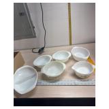 Pyrex milk glass, Fire King and Anchor Hocking