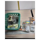 Drywall screws. Finish nails screws large anchors